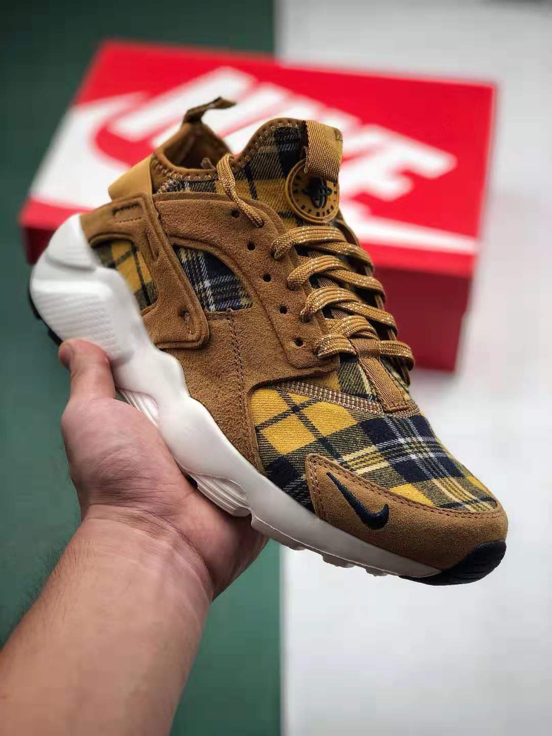 Nike Air Huarache Run Ultra Brown Soil Yellow White AH6809-700: Stylish Comfort for Your Feet