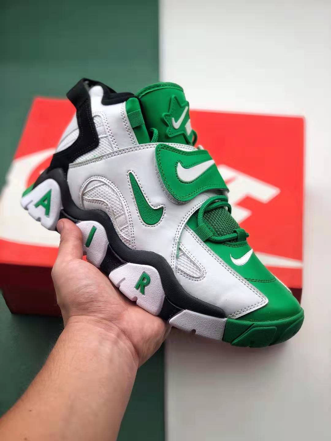 Nike Air Barrage Mid QS Raptors Green White CD9329-003 - Limited Edition Raptors Green White Sneakers