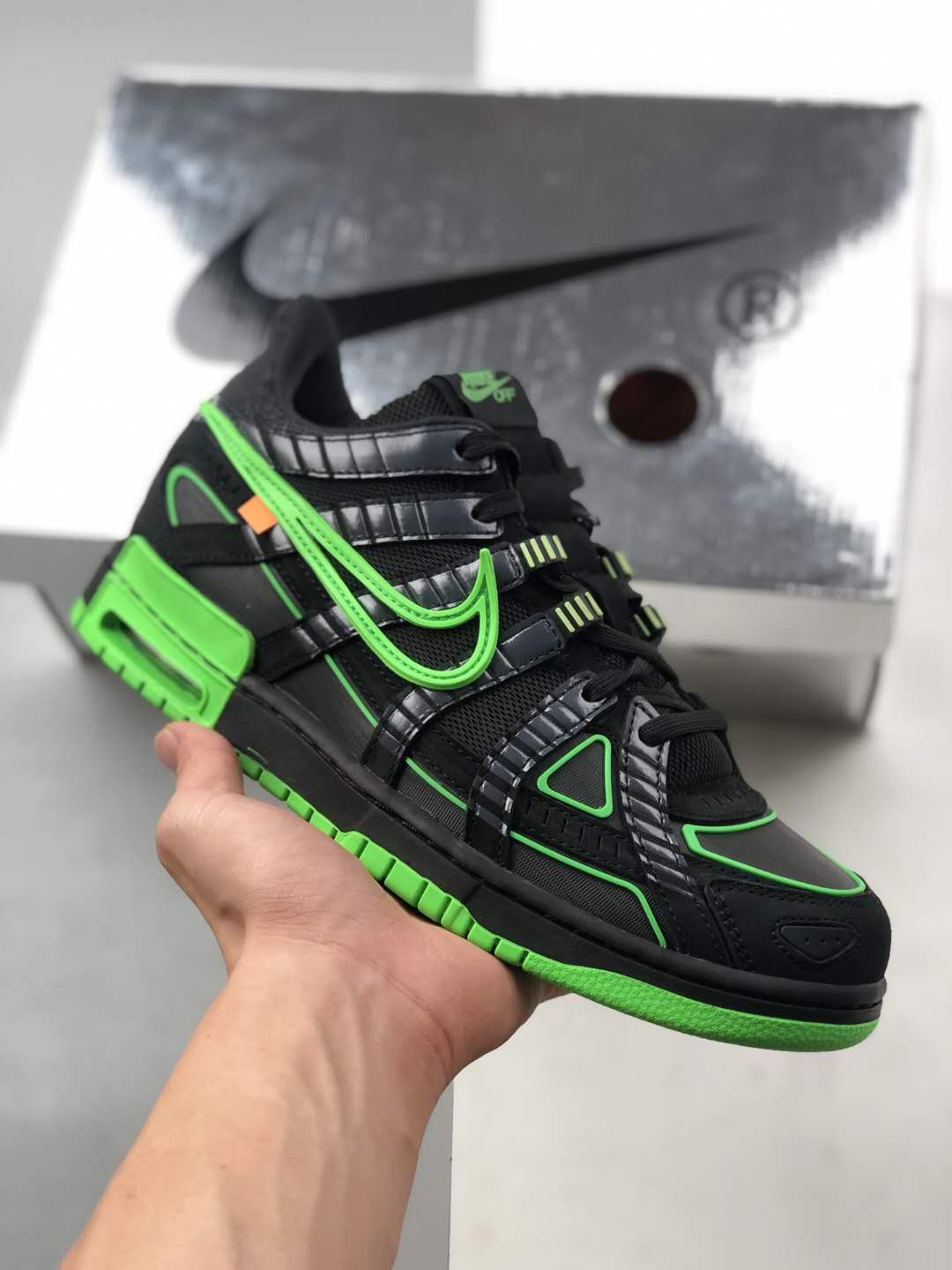 Nike Off-White x Air Rubber Dunk 'Green Strike' CU6015-001 - Limited Edition Sneaker