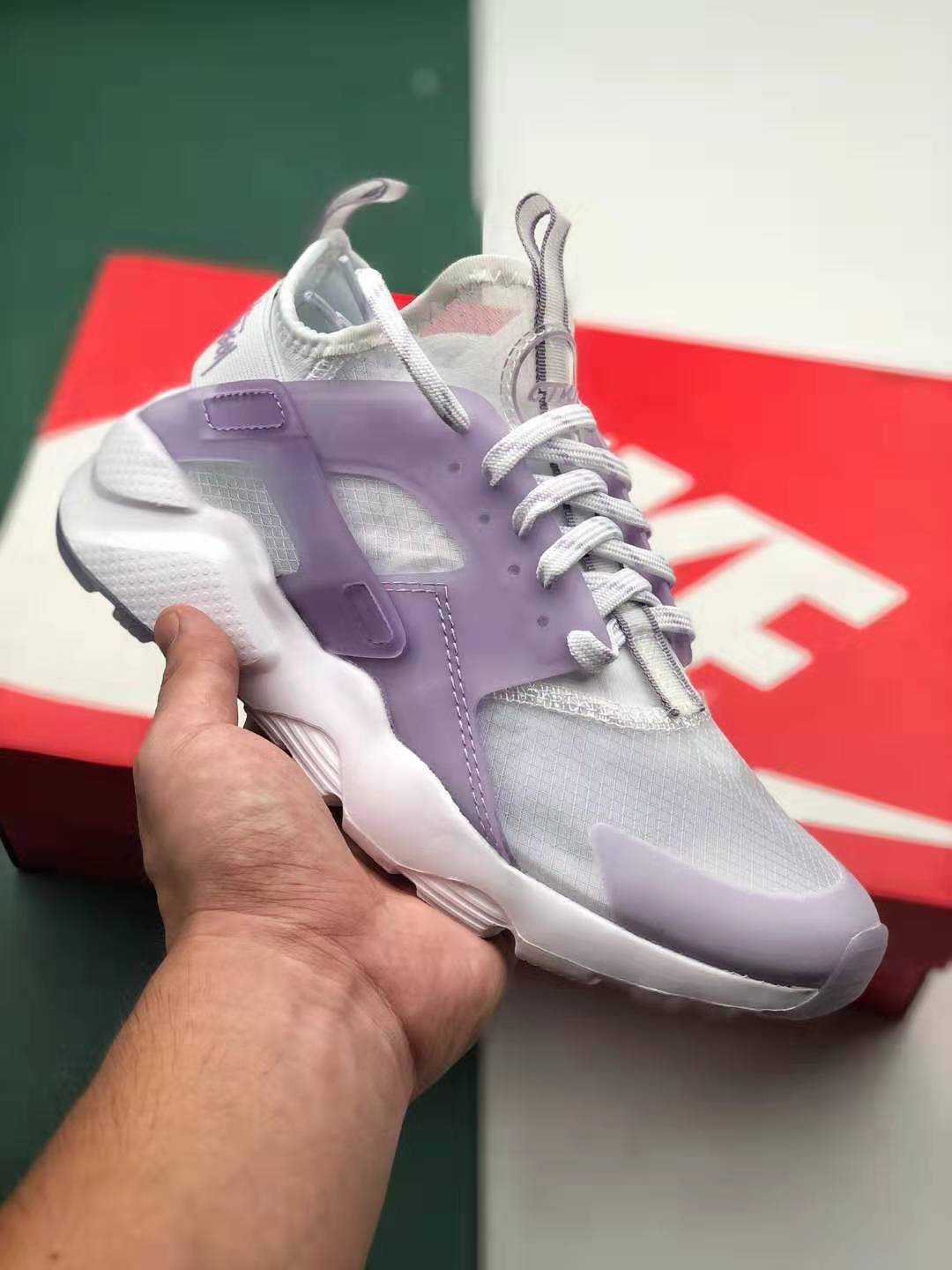 Nike Air Huarache Run Ultra White Purple 875868-005 - Stylish and Comfortable Footwear from Nike