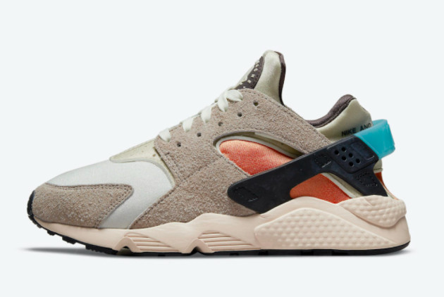 Nike Air Huarache 'Moon Fossil' Moon Fossil/Dutch Blue-Rattan Shoes