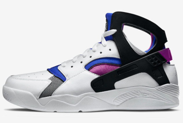 Nike Air Flight Huarache 'OG' White/Varsity Purple-Royal Blue-Menta - FD0183-101 | Limited Edition