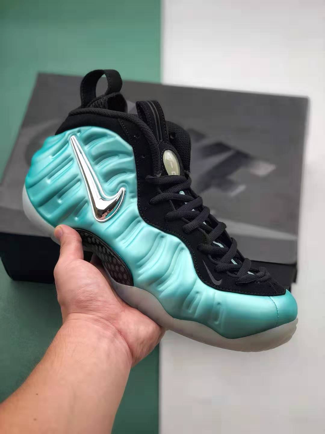 Nike Air Foamposite One Blue Black 624015-303 - Stylish Sneakers at their Best!