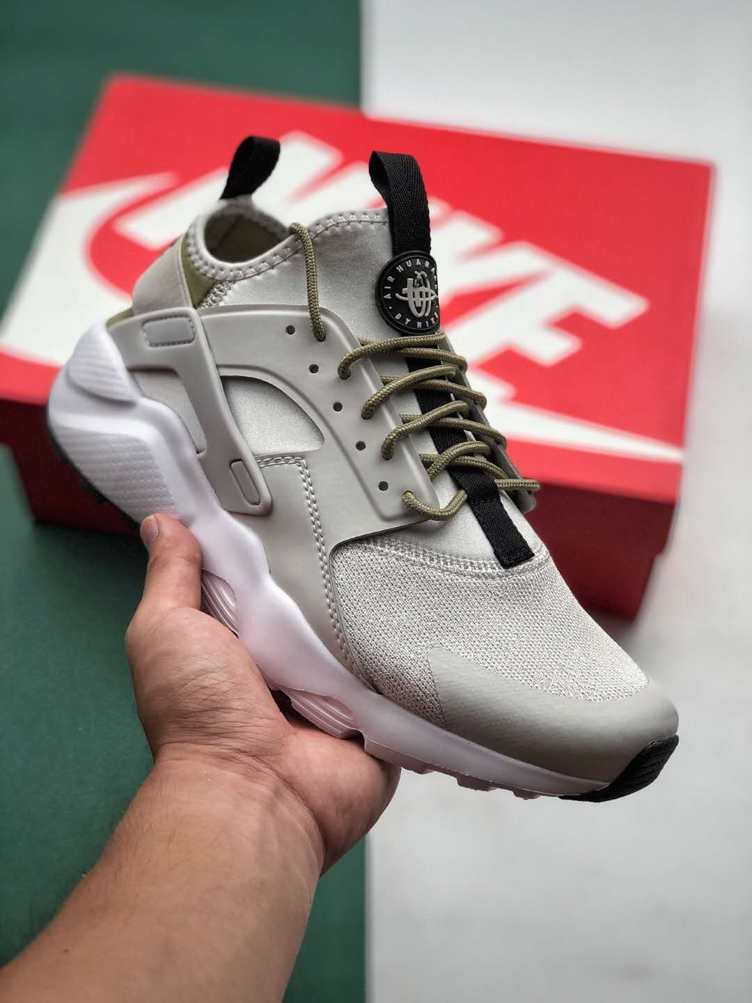 Nike Huarache Run Ultra GS White Grey - 847568-019 | Stylish and Comfortable Footwear