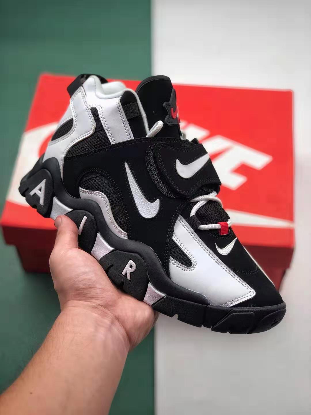 Nike Air Barrage Mid QS Peak White Black Sport Red CD9329-011 - Buy Now at the Best Price!
