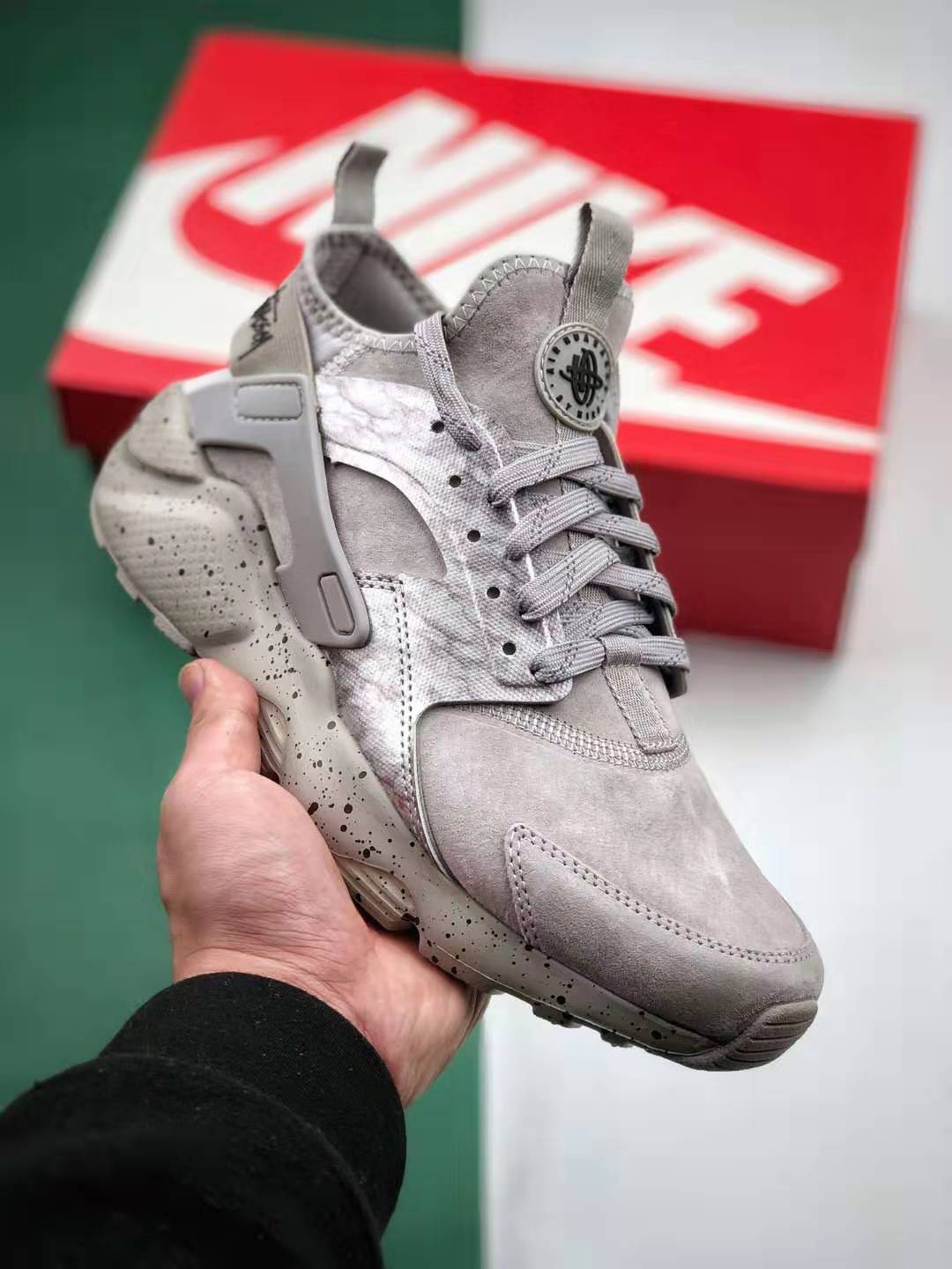 Nike Air Huarache Run Ultra White Grey Black 829669-338 | Premium Sneakers