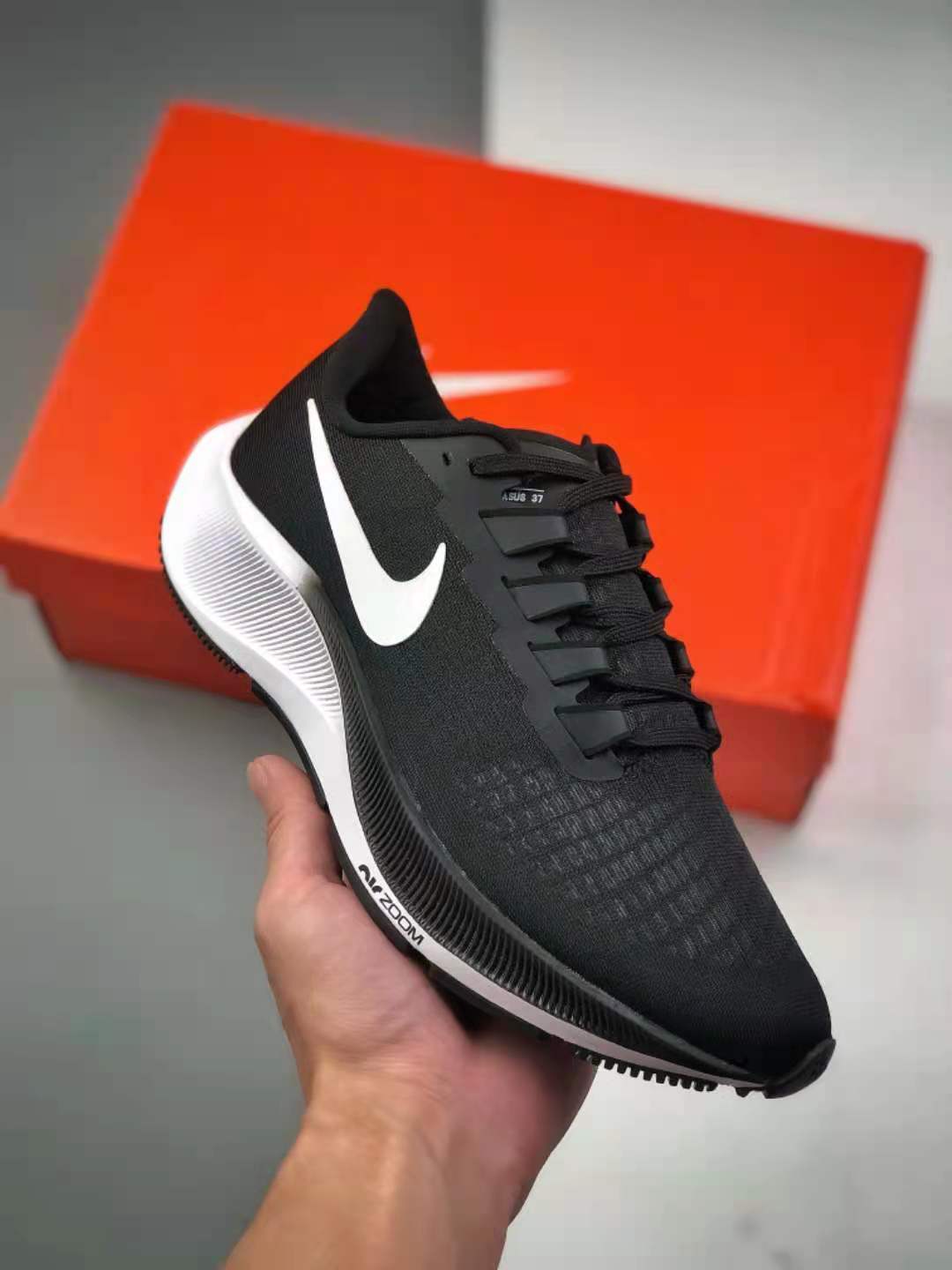 Nike Air Zoom Pegasus 37 Black White BQ9646 002 - Premium Running Shoes for Men | Fast Shipping & Excellent Cushioning