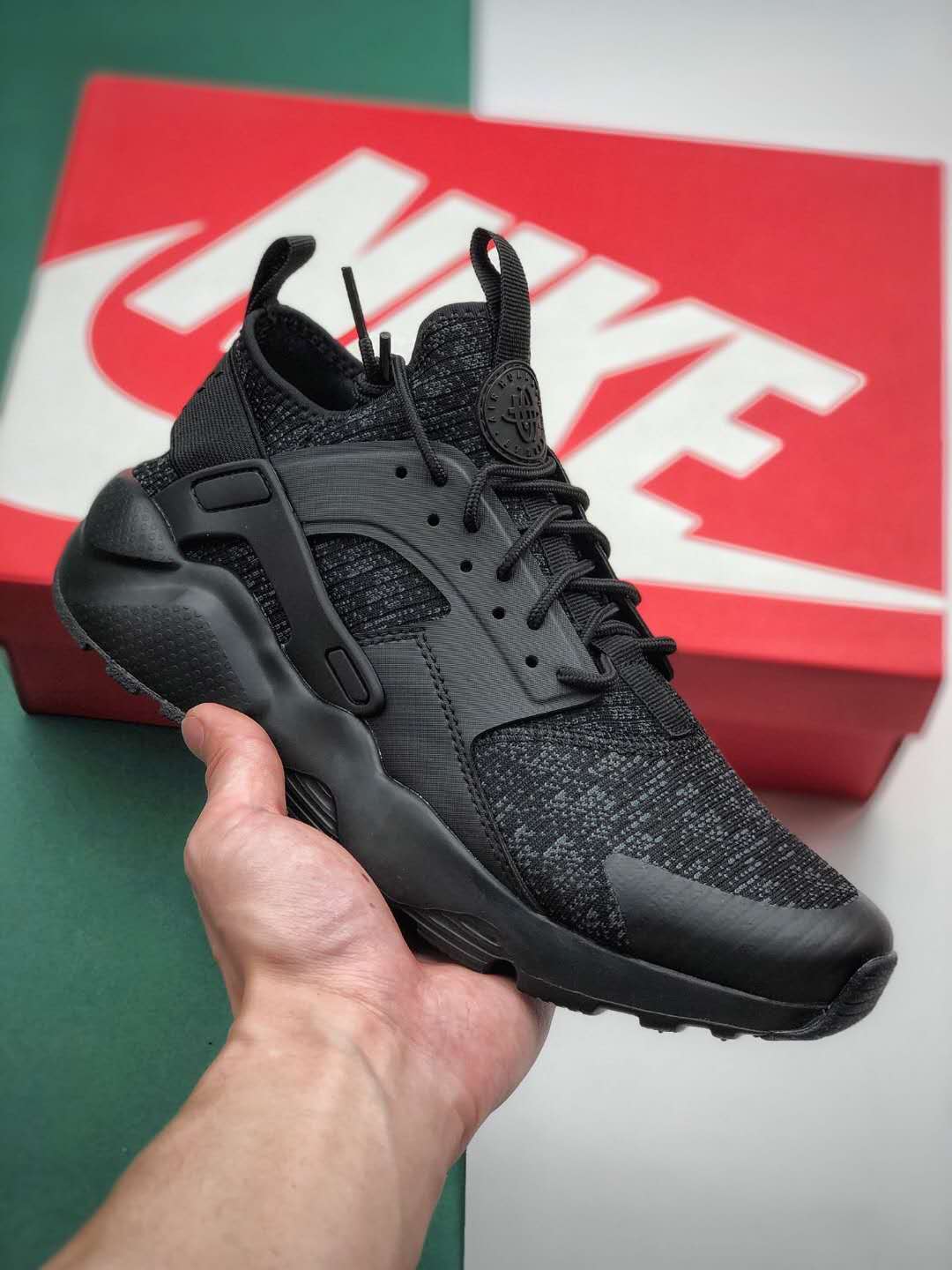 Nike Air Huarache Run Ultra SE Black Dark Grey 875841-006 – Stylish and Comfy Sneakers for Men and Women