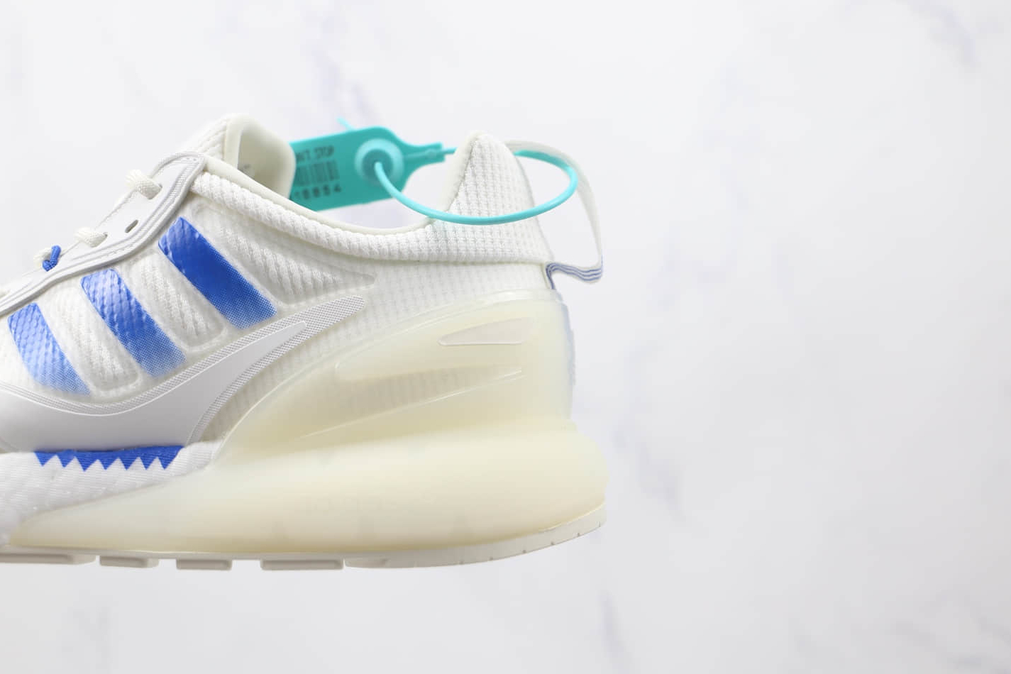 Adidas Originals ZX 2K Boost 2.0 Running Shoes White Blue GX1007 | Unisex Adidas Originals ZX 2K Boost 2.0 Running Shoes White Blue GX1007 | Unisex