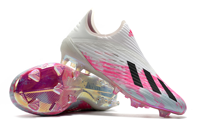 Adidas X 19+ FG White Shock Pink EG7138 - Performance Football Cleats Adidas X 19+ FG White Shock Pink EG7138 - Performance Football Cleats