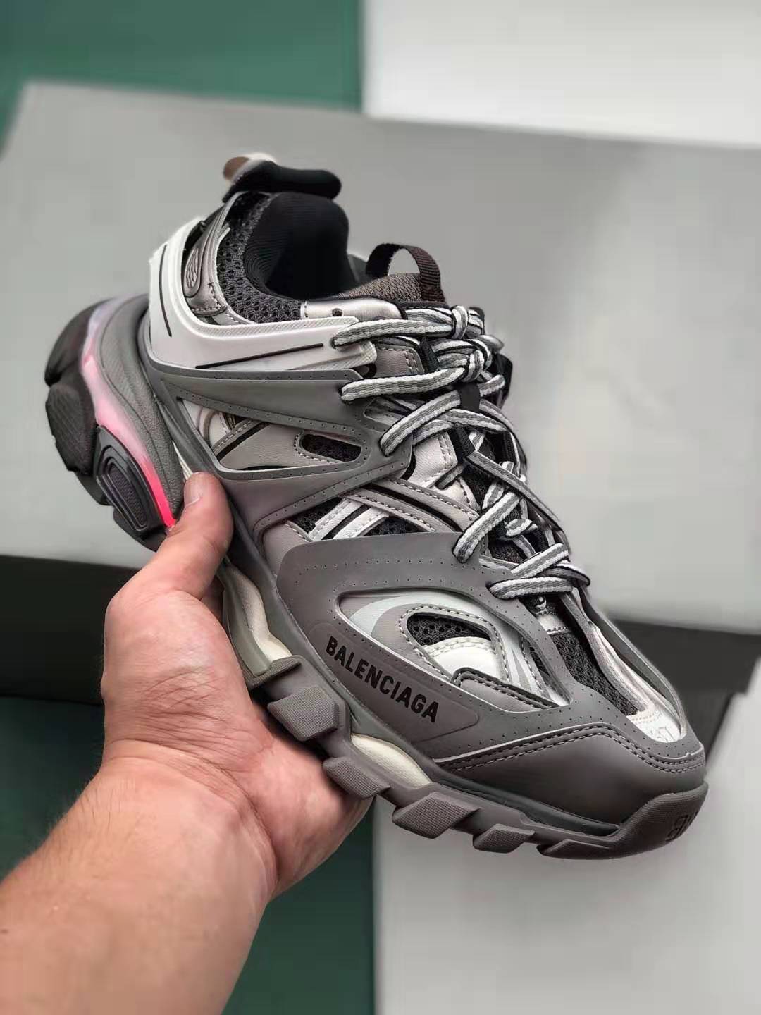 Balenciaga Track Sneaker 'Grey White' - 542023 W1GB7 1214 | Limited Stock Balenciaga Track Sneaker 'Grey White' - 542023 W1GB7 1214 | Limited Stock