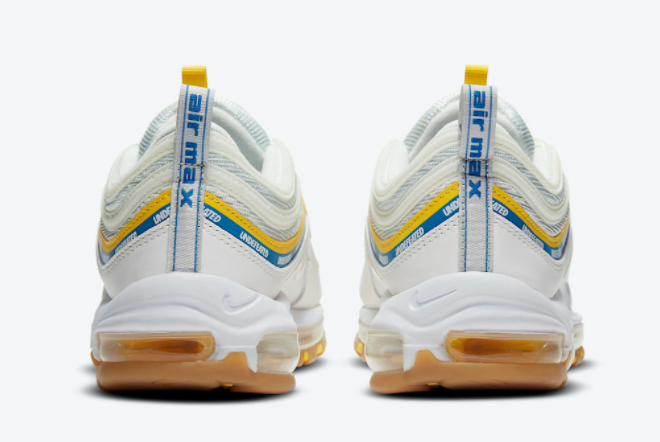 Undefeated x Nike Air Max 97 Sail/White-Aero Blue-Midwest Gold DC4830-100 - Limited Edition Sneakers Undefeated x Nike Air Max 97 Sail/White-Aero Blue-Midwest Gold DC4830-100 - Limited Edition Sneakers