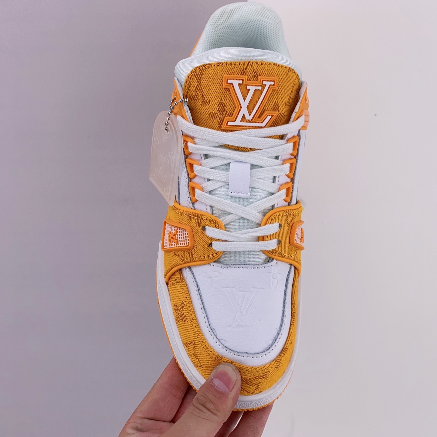 Louis Vuitton Trainer Yellow Monogram Denim White 1A9JHB – Exquisite Luxury Footwear Louis Vuitton Trainer Yellow Monogram Denim White 1A9JHB – Exquisite Luxury Footwear