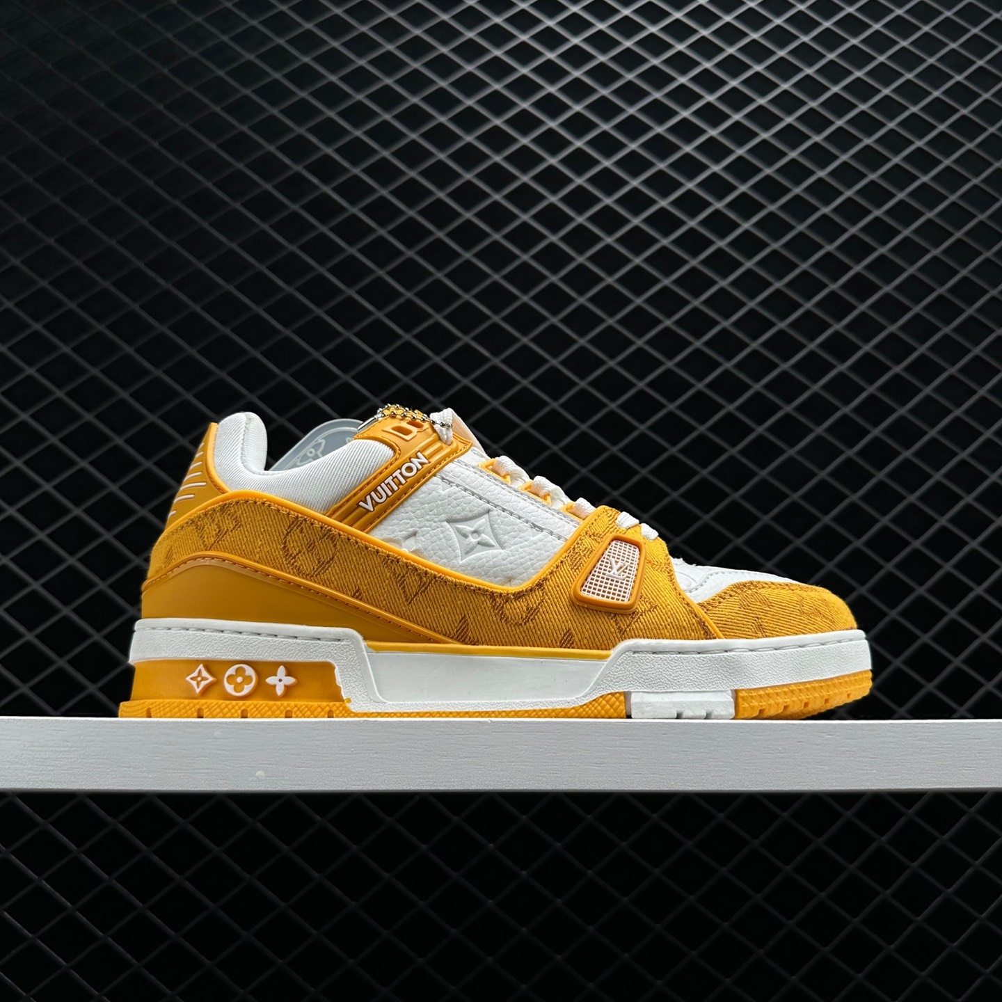 Louis Vuitton Trainer Yellow Monogram Denim White 1A9JHB – Exquisite Luxury Footwear Louis Vuitton Trainer Yellow Monogram Denim White 1A9JHB – Exquisite Luxury Footwear