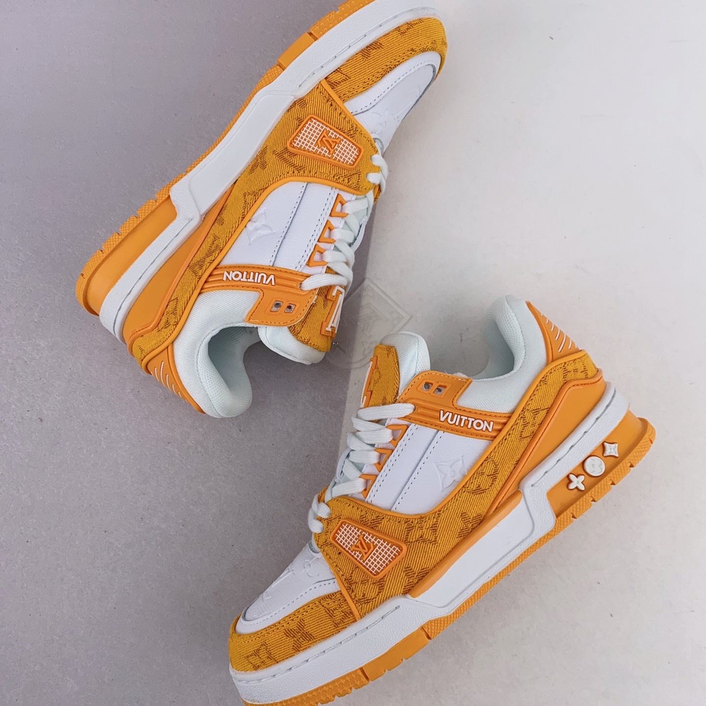 Louis Vuitton Trainer Yellow Monogram Denim White 1A9JHB – Exquisite Luxury Footwear Louis Vuitton Trainer Yellow Monogram Denim White 1A9JHB – Exquisite Luxury Footwear