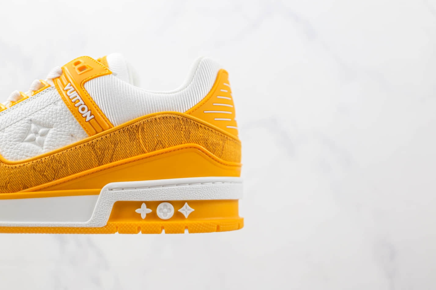 Louis Vuitton Trainer Yellow Monogram Denim White - Premium Designer Footwear Louis Vuitton Trainer Yellow Monogram Denim White - Premium Designer Footwear