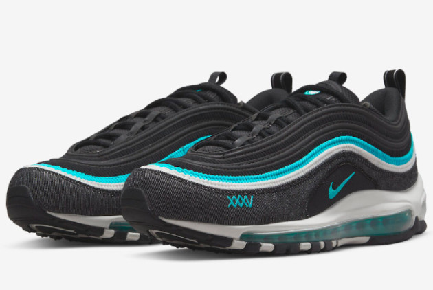 Nike Air Max 97 SE 'Sport Turbo' Black/Sport Turquoise-Summit White DN1893-001 - Sleek and Sporty Footwear with Dynamic Style. Nike Air Max 97 SE 'Sport Turbo' Black/Sport Turquoise-Summit White DN1893-001 - Sleek and Sporty Footwear with Dynamic Style.