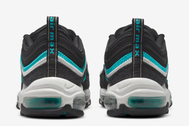 Nike Air Max 97 SE 'Sport Turbo' Black/Sport Turquoise-Summit White DN1893-001 - Sleek and Sporty Footwear with Dynamic Style. Nike Air Max 97 SE 'Sport Turbo' Black/Sport Turquoise-Summit White DN1893-001 - Sleek and Sporty Footwear with Dynamic Style.