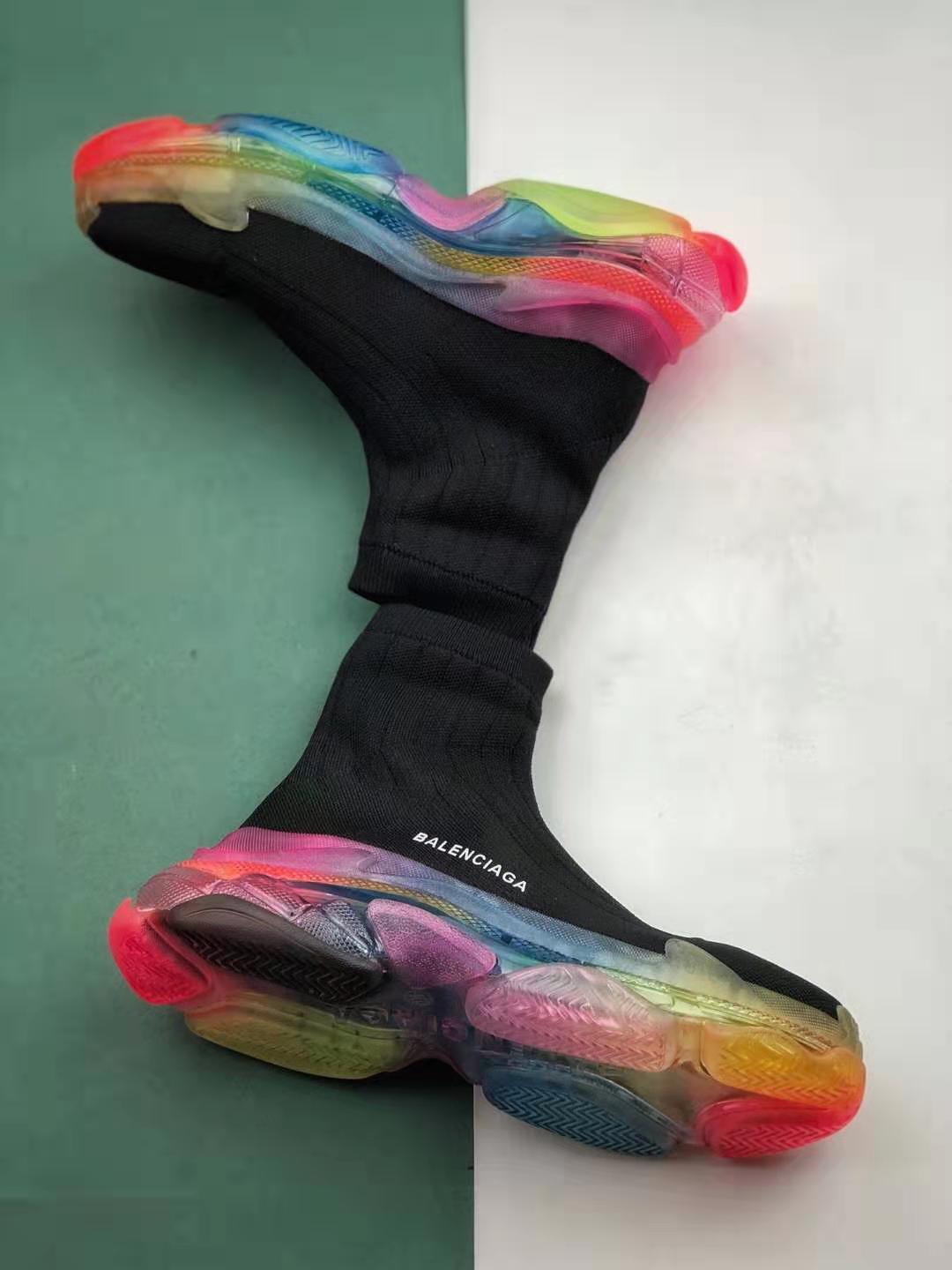 Balenciaga Triple S Trainer Blue Red - 490673 W06E3 4365 Balenciaga Triple S Trainer Blue Red - 490673 W06E3 4365