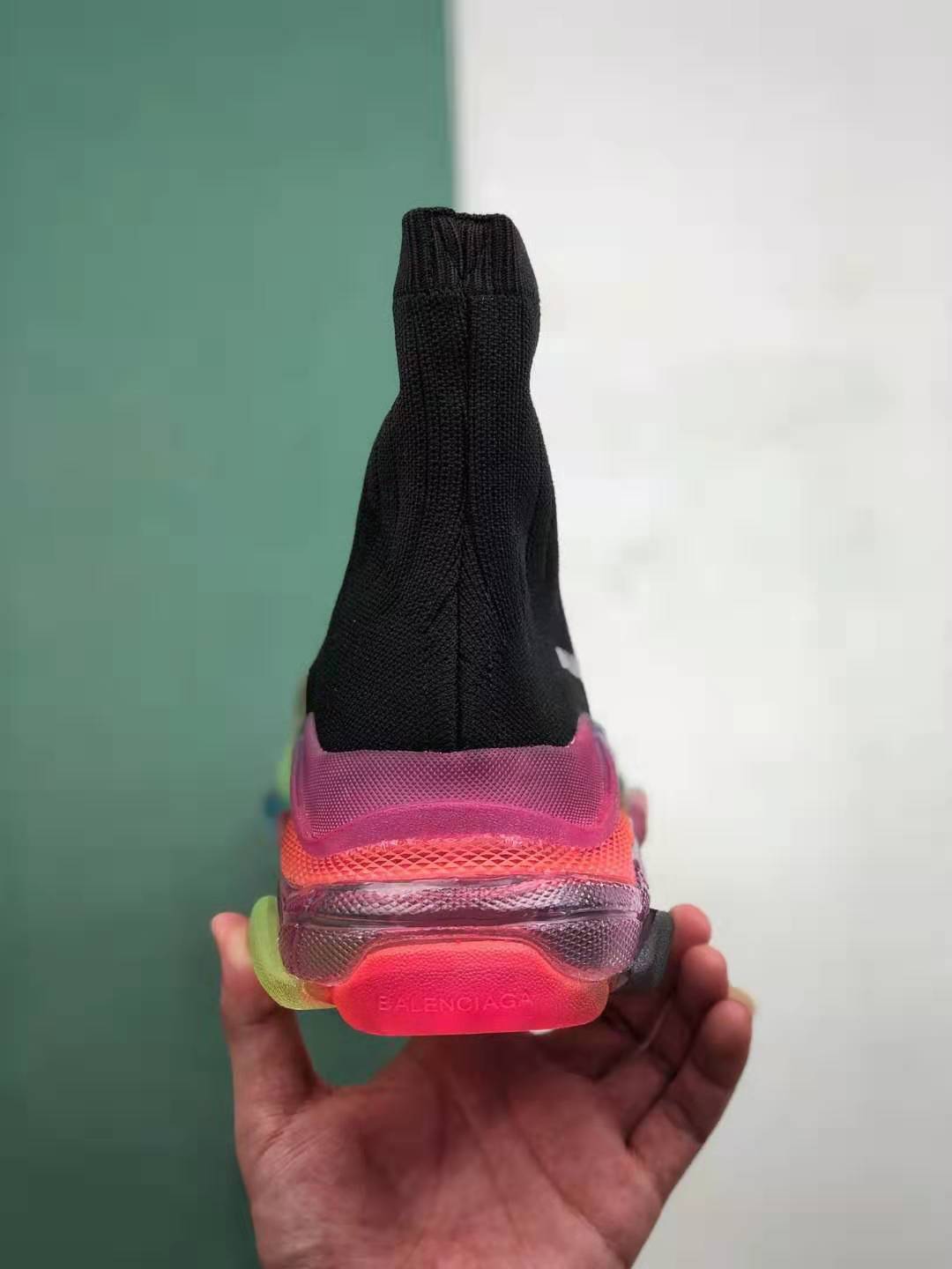 Balenciaga Triple S Trainer Blue Red - 490673 W06E3 4365 Balenciaga Triple S Trainer Blue Red - 490673 W06E3 4365