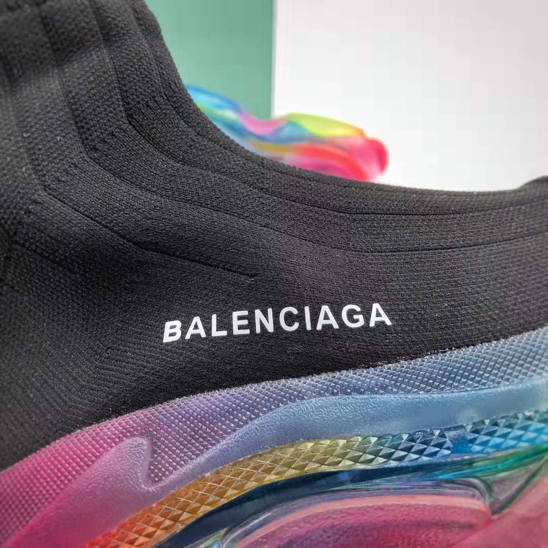 Balenciaga Triple S Trainer Blue Red - 490673 W06E3 4365 Balenciaga Triple S Trainer Blue Red - 490673 W06E3 4365