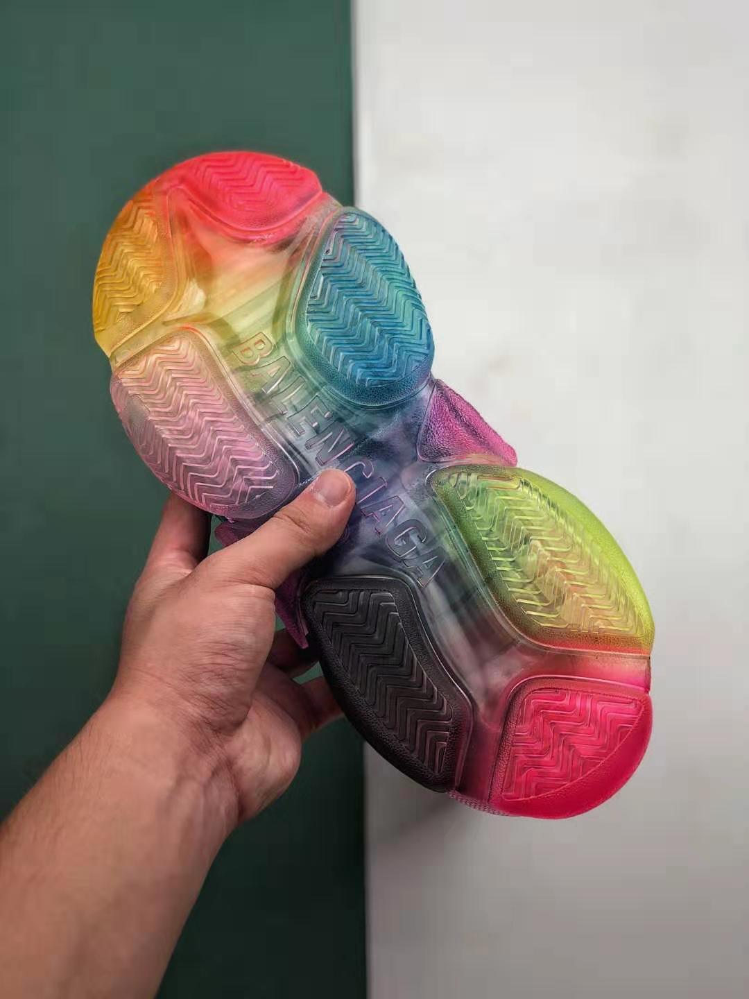 Balenciaga Triple S Trainer Blue Red - 490673 W06E3 4365 Balenciaga Triple S Trainer Blue Red - 490673 W06E3 4365