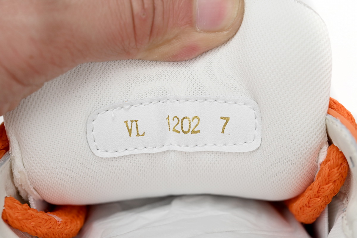 Louis Vuitton Trainer - Black, White & Orange | 1AB8SZ Louis Vuitton Trainer - Black, White & Orange | 1AB8SZ