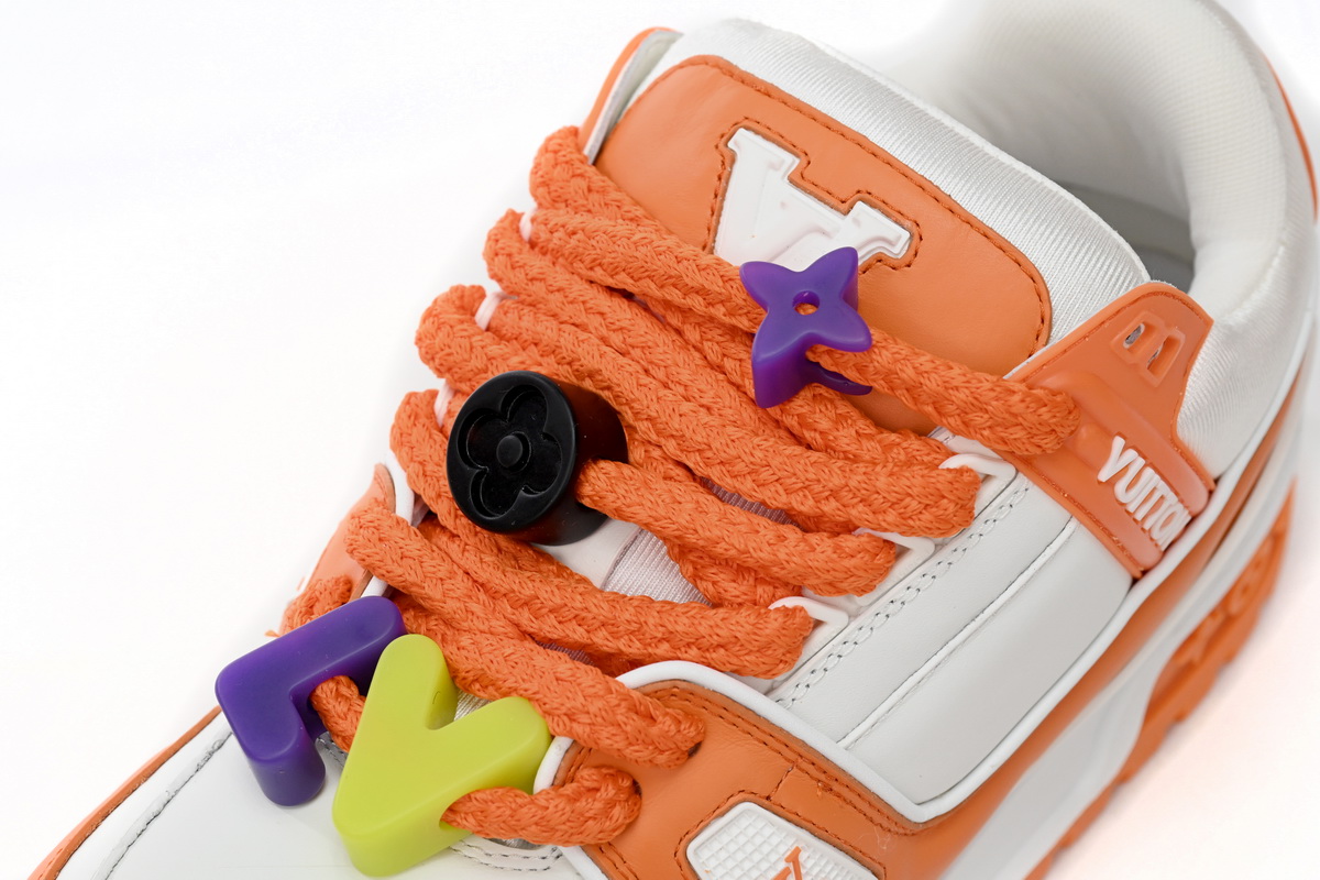 Louis Vuitton Trainer - Black, White & Orange | 1AB8SZ Louis Vuitton Trainer - Black, White & Orange | 1AB8SZ