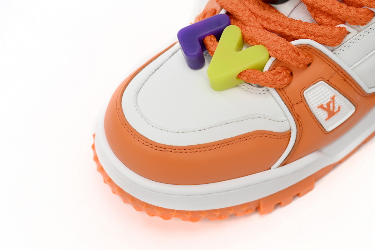 Louis Vuitton Trainer - Black, White & Orange | 1AB8SZ Louis Vuitton Trainer - Black, White & Orange | 1AB8SZ
