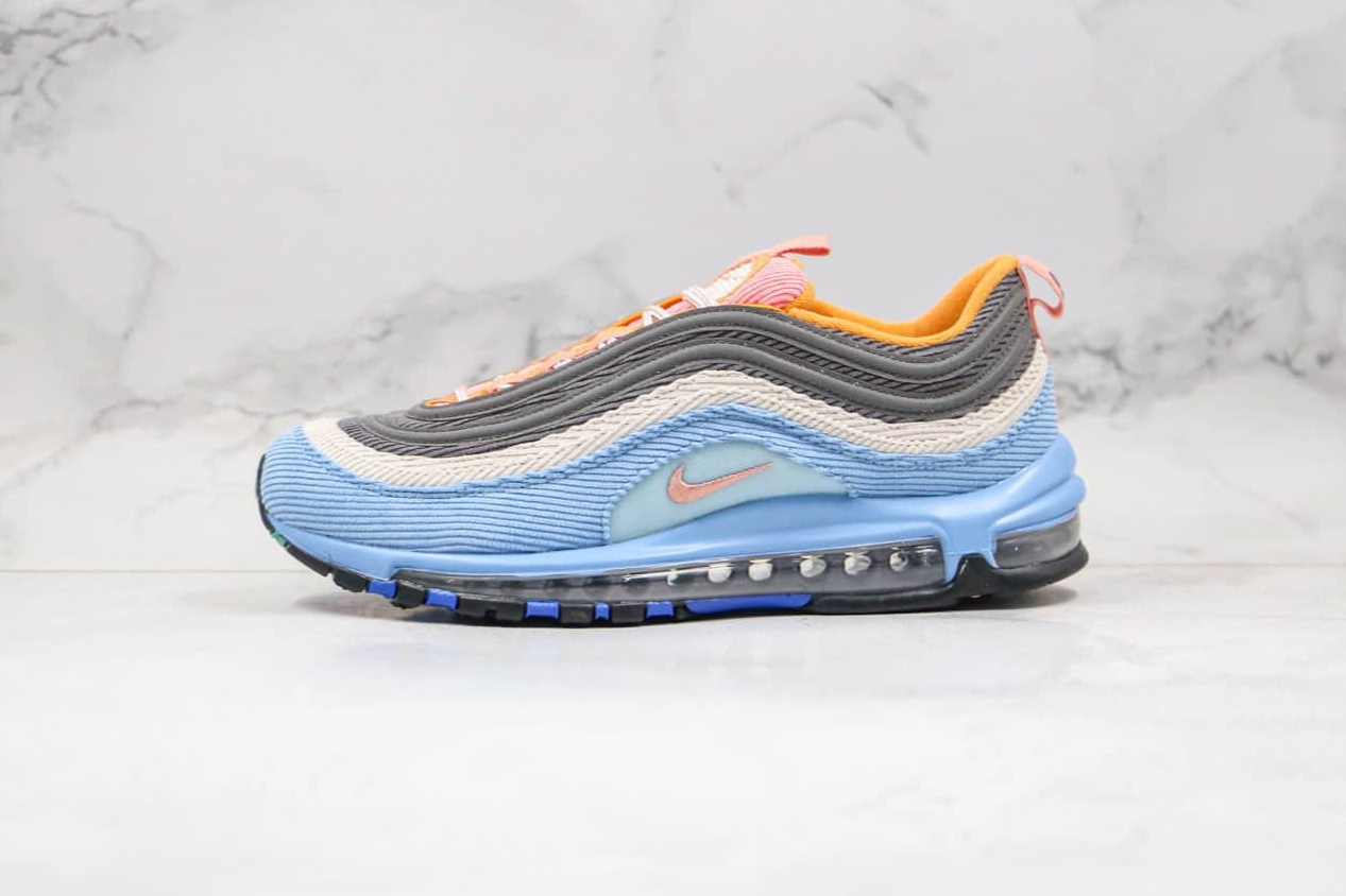 Nike Air Max 97 'Corduroy Pack - Blue' CQ7512-462: Trendy and Stylish Sneakers for the Modern Fashionista Nike Air Max 97 'Corduroy Pack - Blue' CQ7512-462: Trendy and Stylish Sneakers for the Modern Fashionista