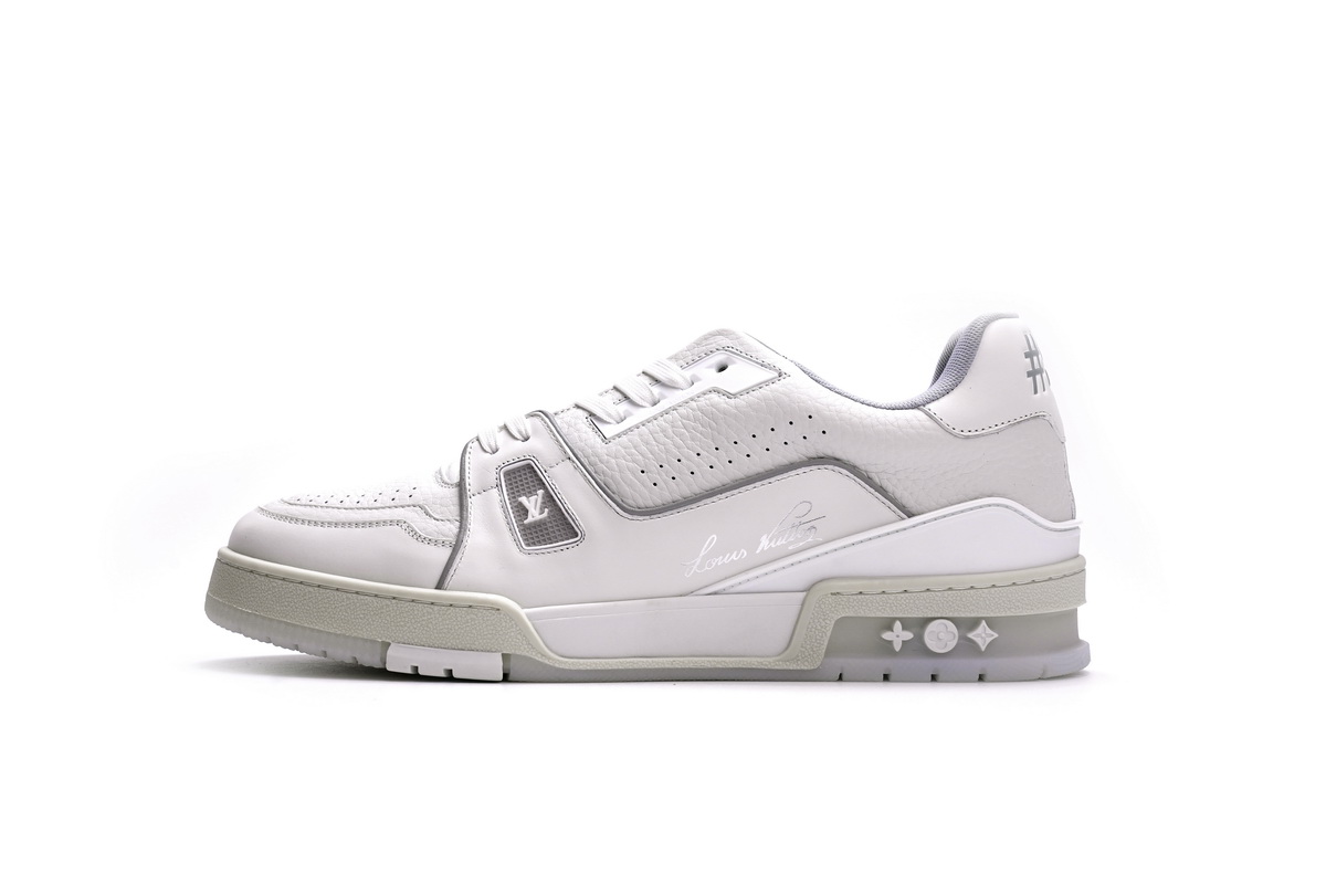 New Louis Vuitton Trainer White Litchi Pattern FD0221 - Exclusive Designer Sneakers for Sale New Louis Vuitton Trainer White Litchi Pattern FD0221 - Exclusive Designer Sneakers for Sale