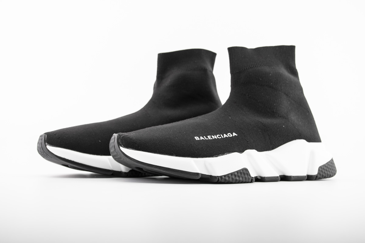 Balenciaga Speed Sneaker 2018 Black White 530349 W05G9 1000 Balenciaga Speed Sneaker 2018 Black White 530349 W05G9 1000