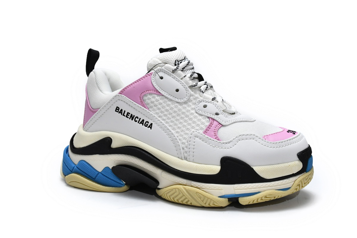 Balenciaga Triple S Blue Pink 524039 W09ON 8866 - Trendy Sneakers with Vibrant Colors Balenciaga Triple S Blue Pink 524039 W09ON 8866 - Trendy Sneakers with Vibrant Colors