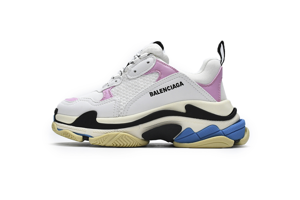 Balenciaga Triple S Blue Pink 524039 W09ON 8866 - Trendy Sneakers with Vibrant Colors Balenciaga Triple S Blue Pink 524039 W09ON 8866 - Trendy Sneakers with Vibrant Colors