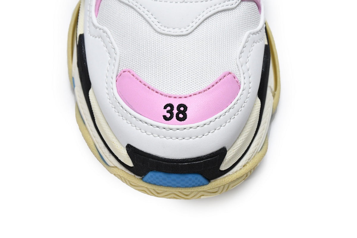 Balenciaga Triple S Blue Pink 524039 W09ON 8866 - Trendy Sneakers with Vibrant Colors Balenciaga Triple S Blue Pink 524039 W09ON 8866 - Trendy Sneakers with Vibrant Colors