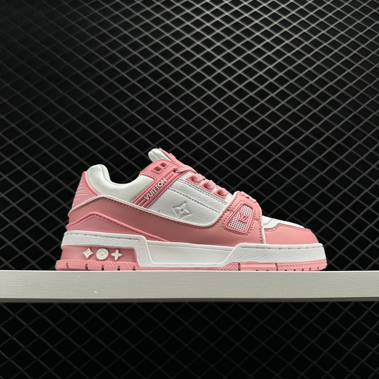 Louis Vuitton Trainer Pink White 1AA6VX - Women's Luxury Sneakers Louis Vuitton Trainer Pink White 1AA6VX - Women's Luxury Sneakers