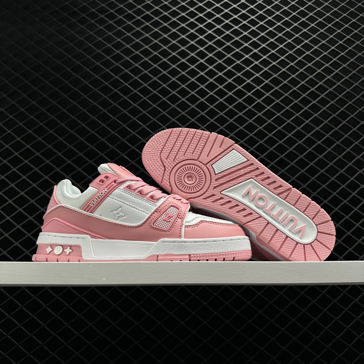 Louis Vuitton Trainer Pink White 1AA6VX - Women's Luxury Sneakers Louis Vuitton Trainer Pink White 1AA6VX - Women's Luxury Sneakers