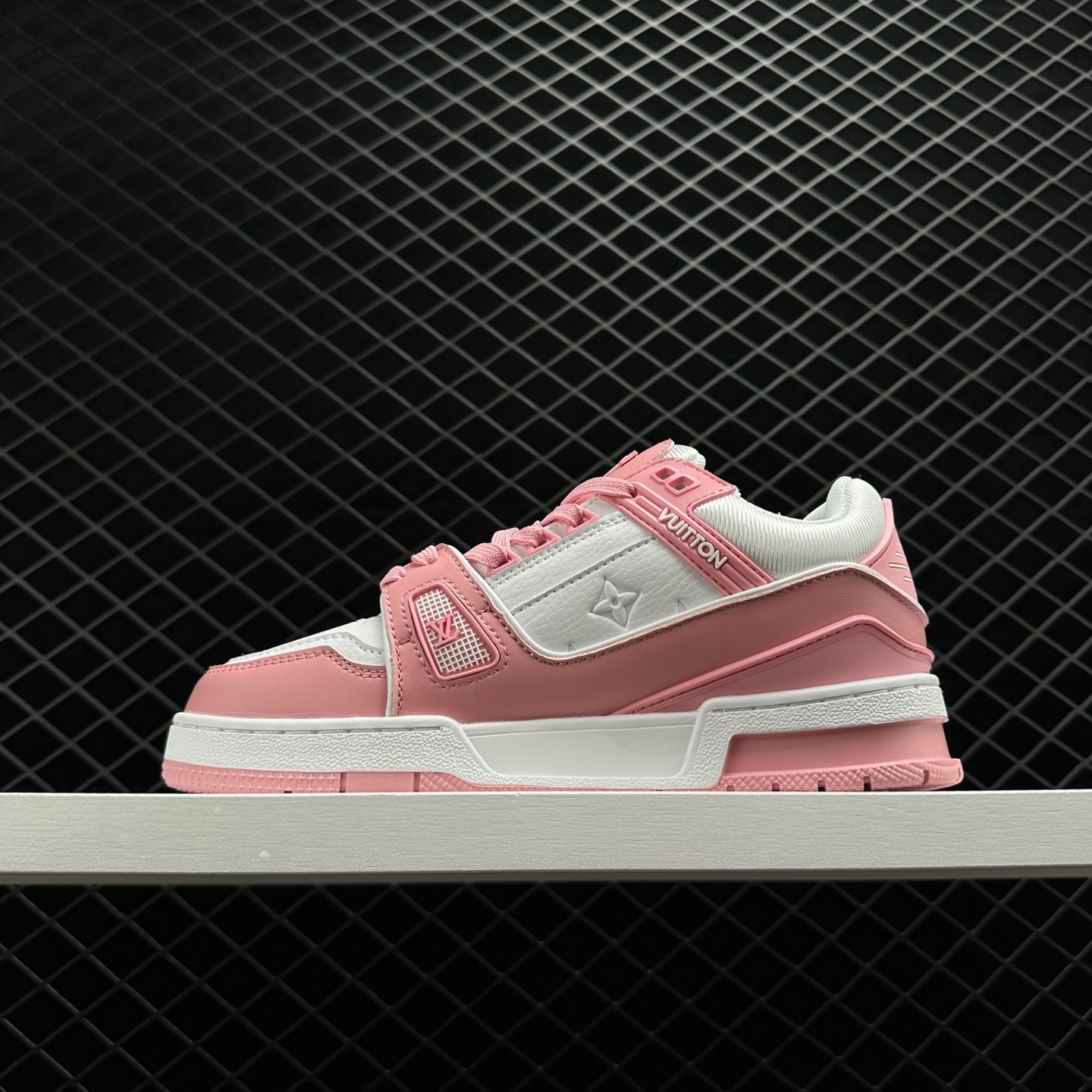 Louis Vuitton Trainer Pink White 1AA6VX - Women's Luxury Sneakers Louis Vuitton Trainer Pink White 1AA6VX - Women's Luxury Sneakers