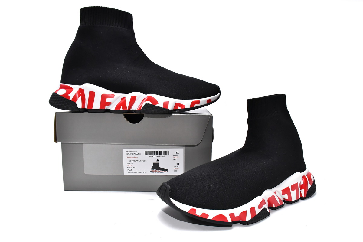 Balenciaga Speed Trainer 'Graffiti - Black Red' 605972 W05GE 1095 - Shop Now! Balenciaga Speed Trainer 'Graffiti - Black Red' 605972 W05GE 1095 - Shop Now!