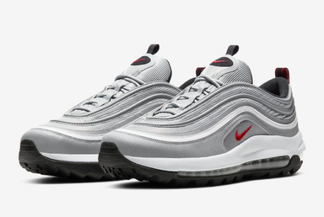 Nike Air Max 97 Golf 'Silver Bullet' CI7538-001 - Golf in Style with the Iconic Silver Bullet Sneakers Nike Air Max 97 Golf 'Silver Bullet' CI7538-001 - Golf in Style with the Iconic Silver Bullet Sneakers