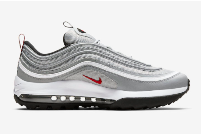 Nike Air Max 97 Golf 'Silver Bullet' CI7538-001 - Golf in Style with the Iconic Silver Bullet Sneakers Nike Air Max 97 Golf 'Silver Bullet' CI7538-001 - Golf in Style with the Iconic Silver Bullet Sneakers