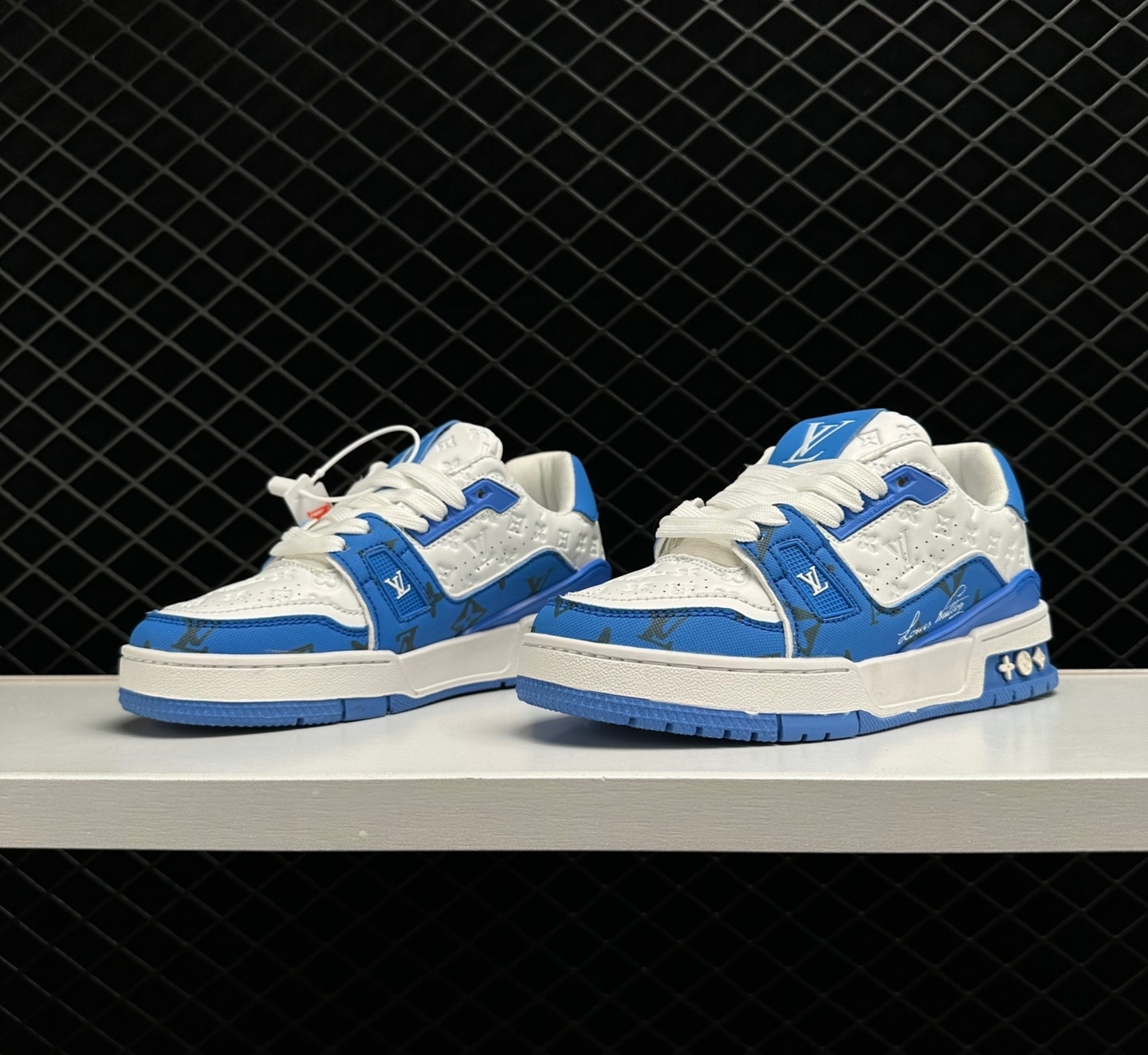 Louis Vuitton Trainer #54 Signature Blue White 1AANEZ: Stylish Designer Footwear Louis Vuitton Trainer #54 Signature Blue White 1AANEZ: Stylish Designer Footwear