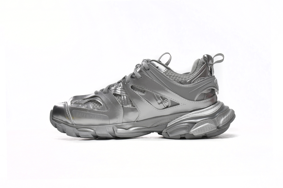 Balenciaga Track Sneaker 'Silver' 542023 W2FS3 8100 - Sleek and Stylish Footwear Balenciaga Track Sneaker 'Silver' 542023 W2FS3 8100 - Sleek and Stylish Footwear