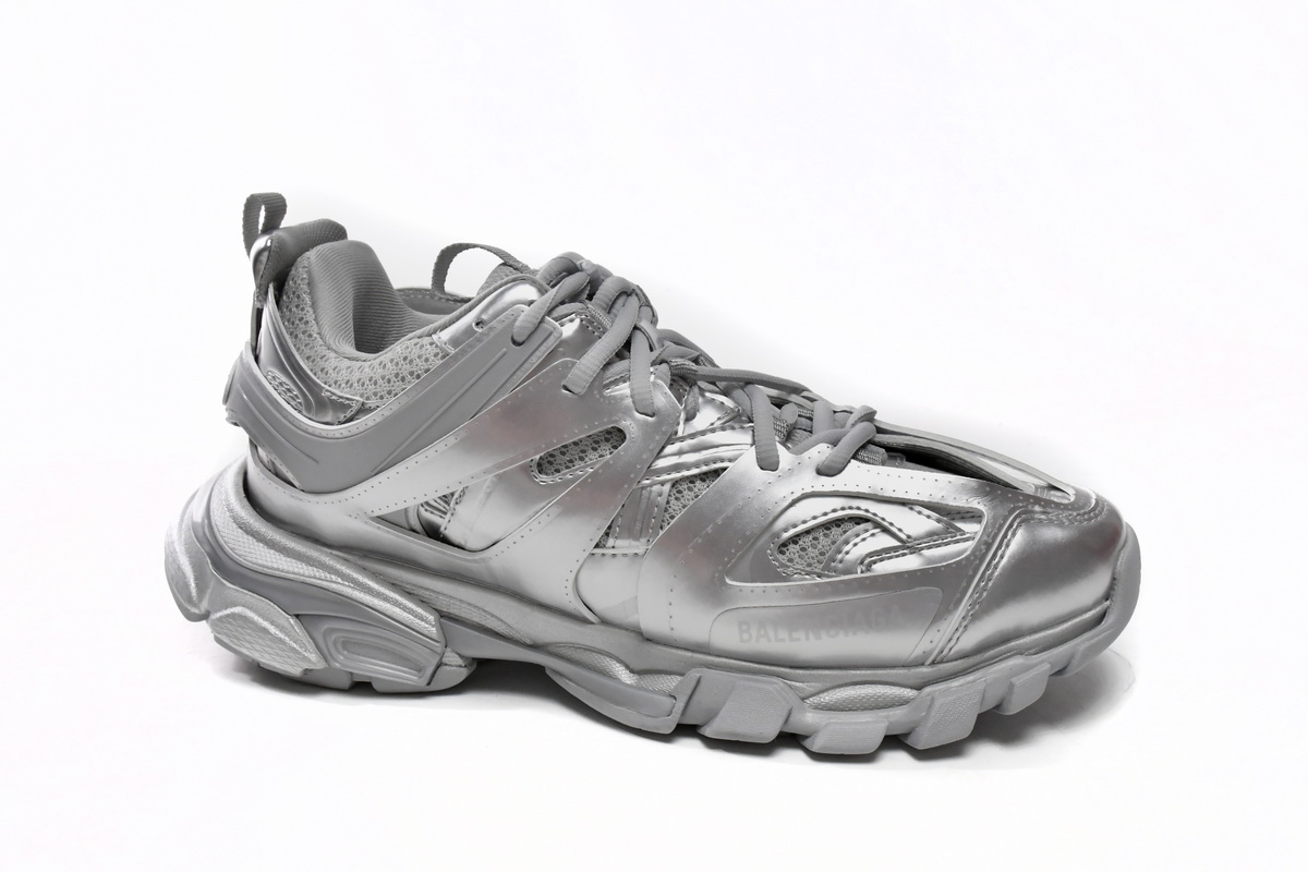 Balenciaga Track Sneaker 'Silver' 542023 W2FS3 8100 - Sleek and Stylish Footwear Balenciaga Track Sneaker 'Silver' 542023 W2FS3 8100 - Sleek and Stylish Footwear