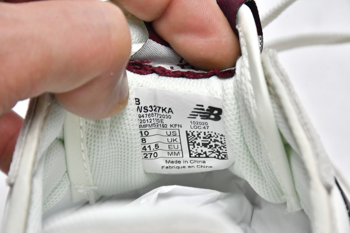 New Balance 327 White Dark Red WS327KA - Stylish and Comfy Sneakers New Balance 327 White Dark Red WS327KA - Stylish and Comfy Sneakers