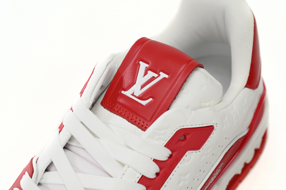 Louis Vuitton Trainer #54 Signature Red White 1AANFH - Stylish and Iconic Footwear Louis Vuitton Trainer #54 Signature Red White 1AANFH - Stylish and Iconic Footwear