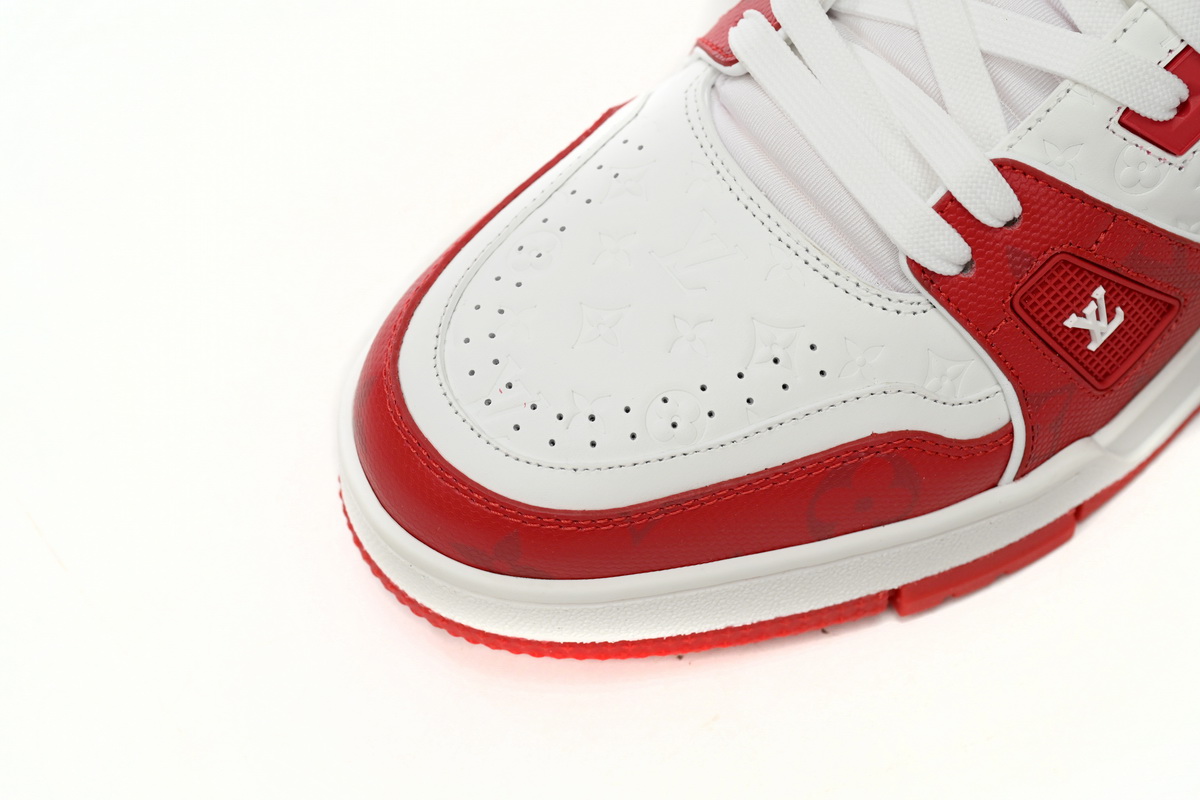 Louis Vuitton Trainer #54 Signature Red White 1AANFH - Stylish and Iconic Footwear Louis Vuitton Trainer #54 Signature Red White 1AANFH - Stylish and Iconic Footwear