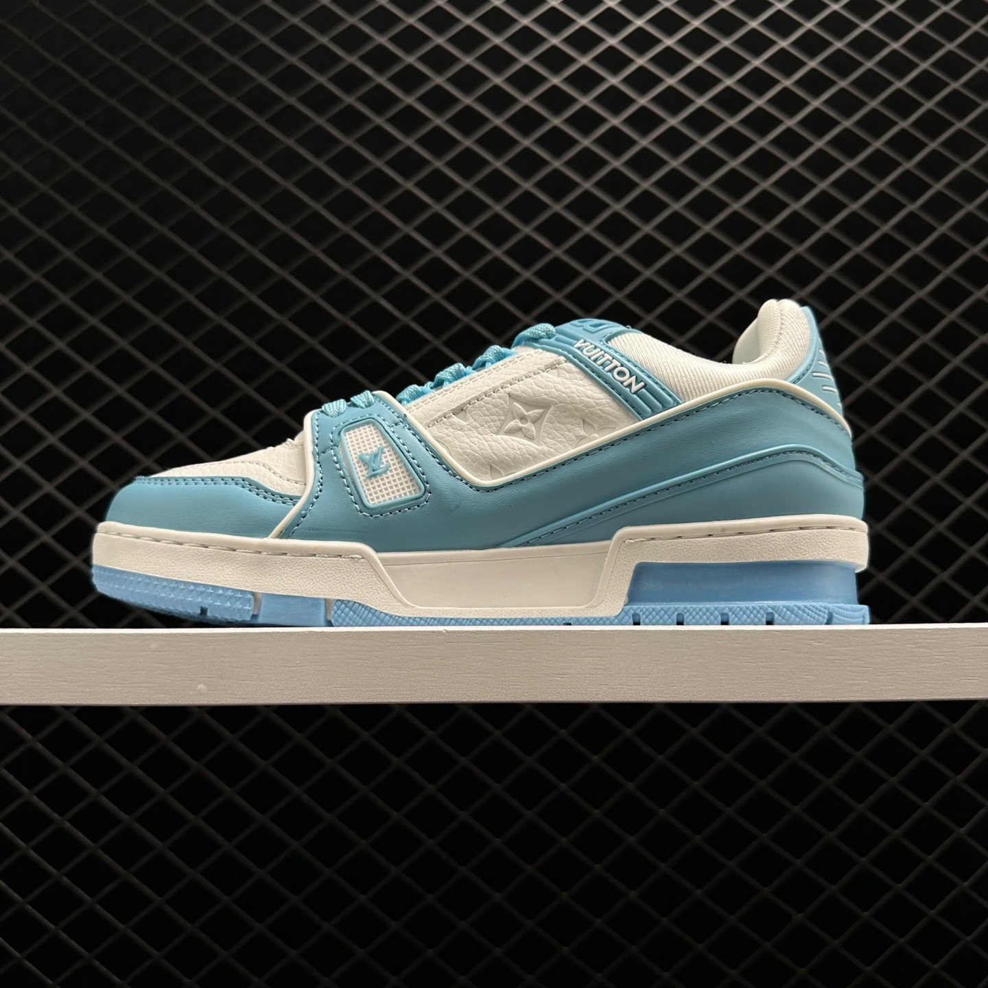 Louis Vuitton Trainer Low White Sky Blue Shoes - Premium Quality Louis Vuitton Trainer Low White Sky Blue Shoes - Premium Quality