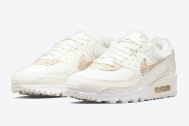 Nike Wmns Air Max 90 'Beige Snake' DH4115-101 - Stylish and Sleek Women's Sneakers at Affordable Prices Nike Wmns Air Max 90 'Beige Snake' DH4115-101 - Stylish and Sleek Women's Sneakers at Affordable Prices