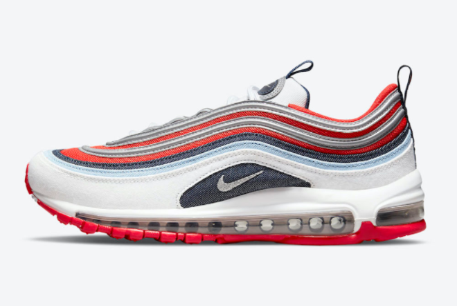 Nike Air Max 97 'USA Denim' DJ5171-600 - Iconic Design with American Flair Nike Air Max 97 'USA Denim' DJ5171-600 - Iconic Design with American Flair